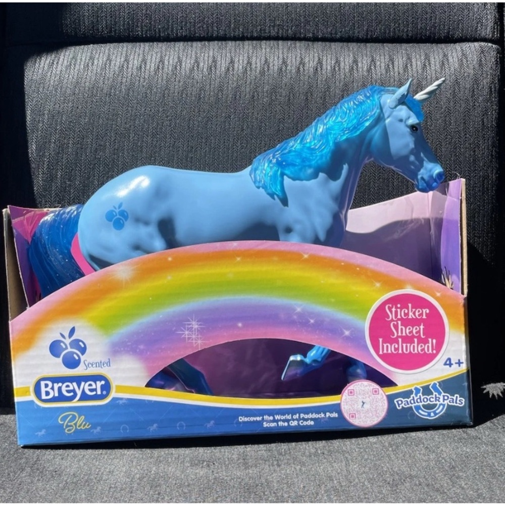 Breyer Blu Paddock Pals Unicorn Blueberry Scented